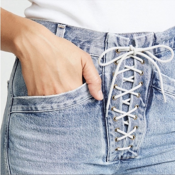 Like New Citizens of Humanity Gemma Lace Up Jeans - Picture 5 of 13